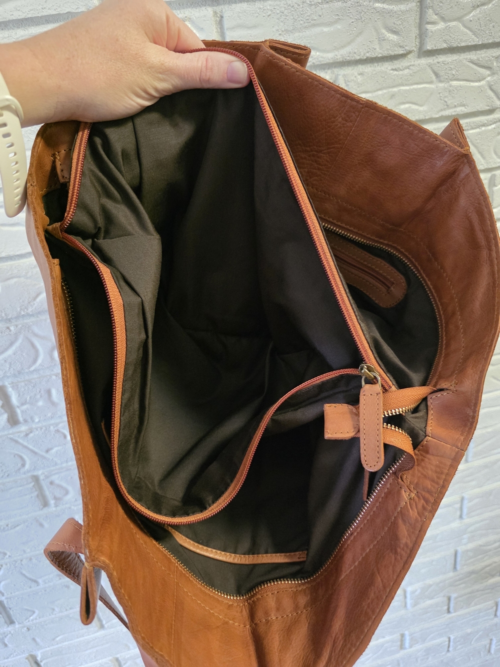 Vilenca Holland Genuine Leather Tote NWT - Picture 9 of 13